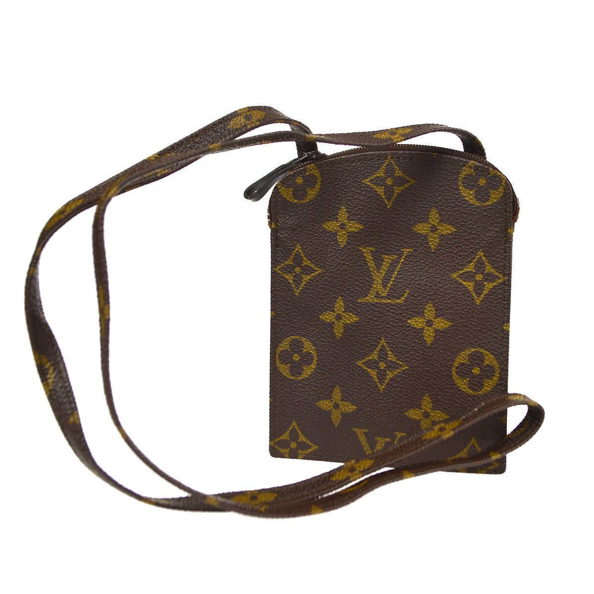Louis Vuitton Pochette Secret Monogram Canvas Brown Canvas Clutche & Pouche Bag (Pre-Owned)