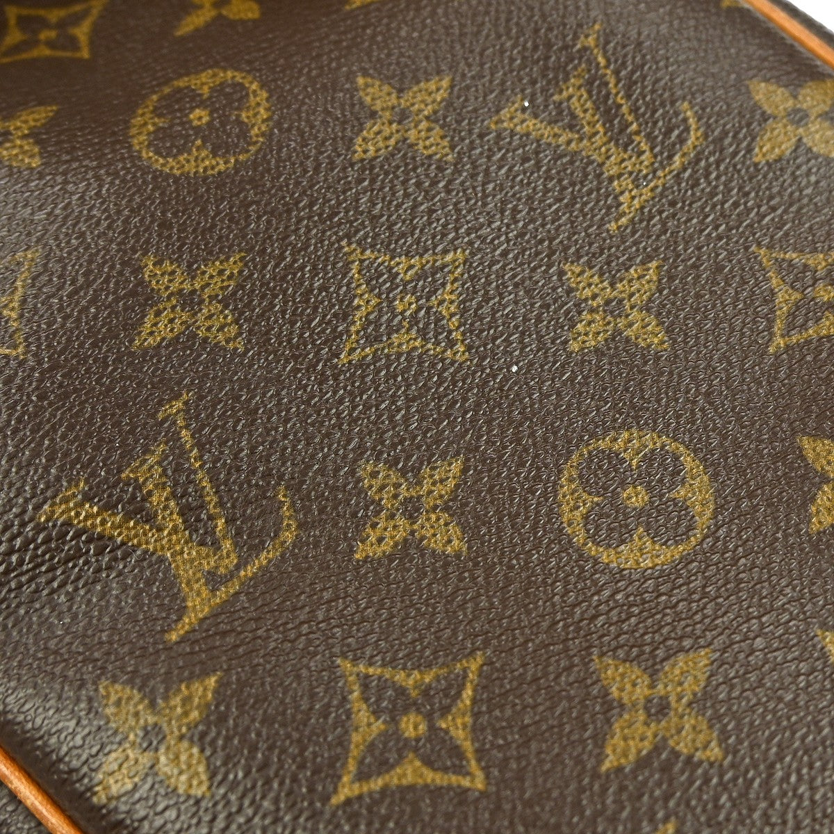 Louis Vuitton Danube Handbag Monogram Canvas Brown Canvas Shoulder Bag Bag (Pre-Owned)