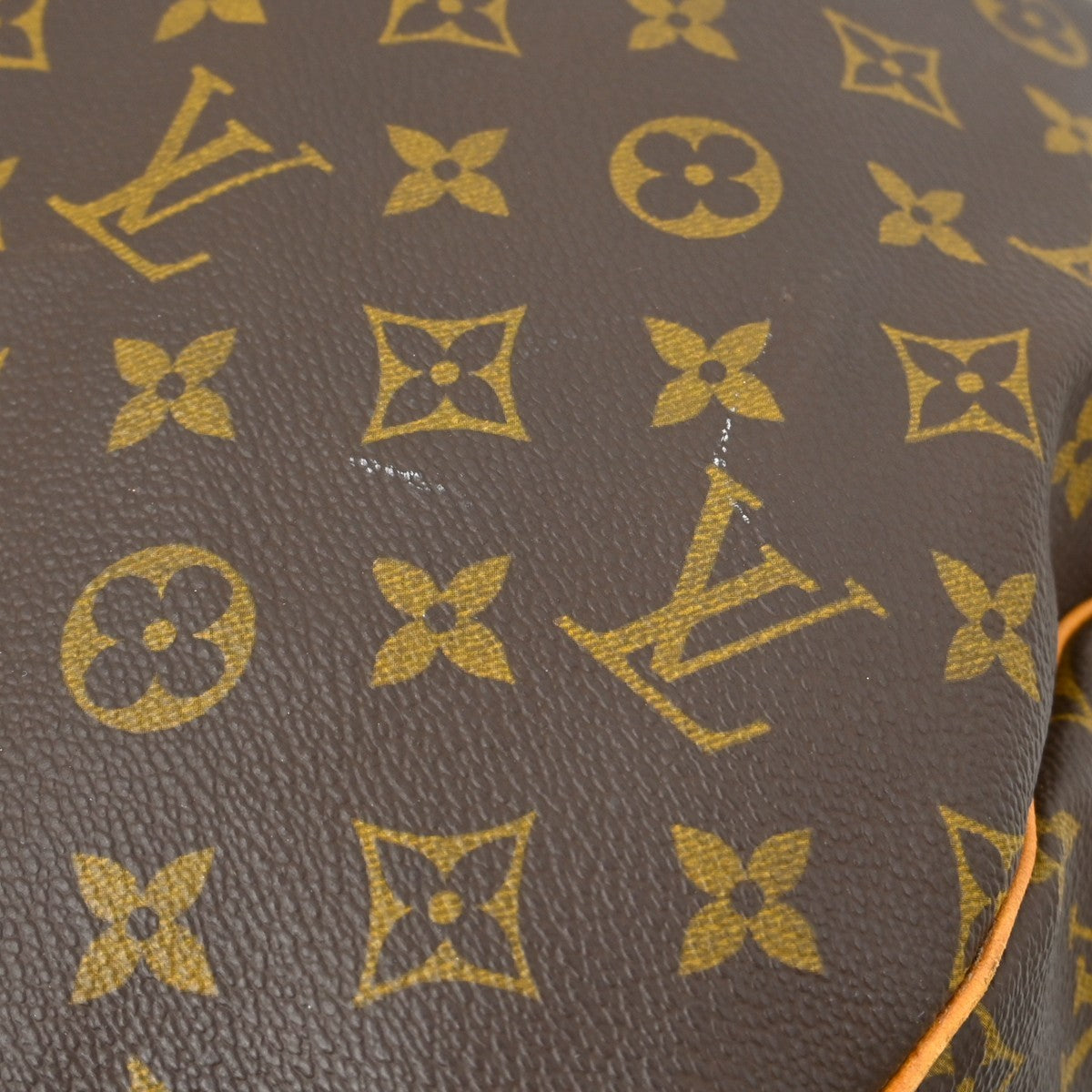 Louis Vuitton Keepall Bag Monogram Canvas Brown Canvas Travel Bag Bag (Pre-Owned)