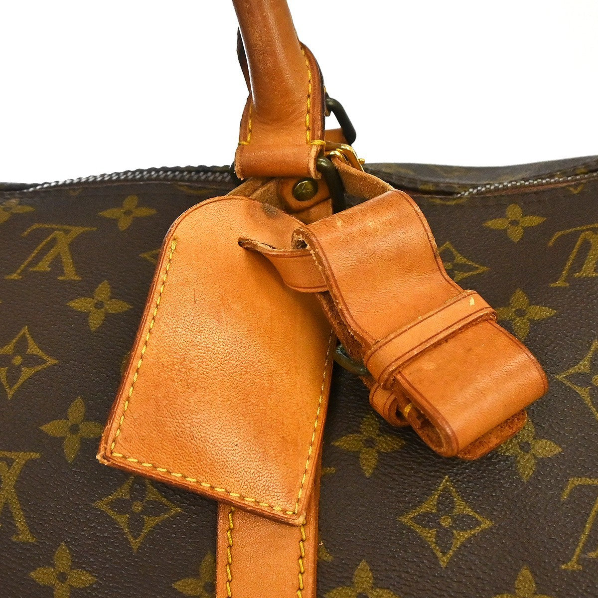 Louis Vuitton Keepall Bag Monogram Canvas Brown Canvas Travel Bag Bag (Pre-Owned)