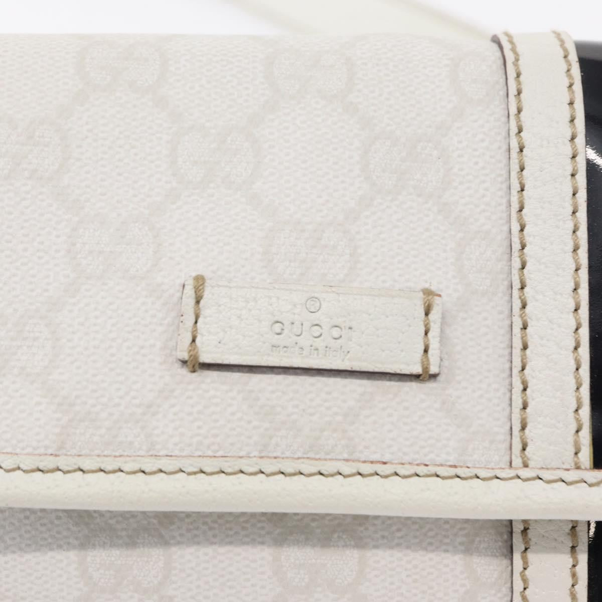 Gucci Sherry Line Waist Bag Gg Canvas White Canvas Shoulder Bag Bag (Pre-Owned)