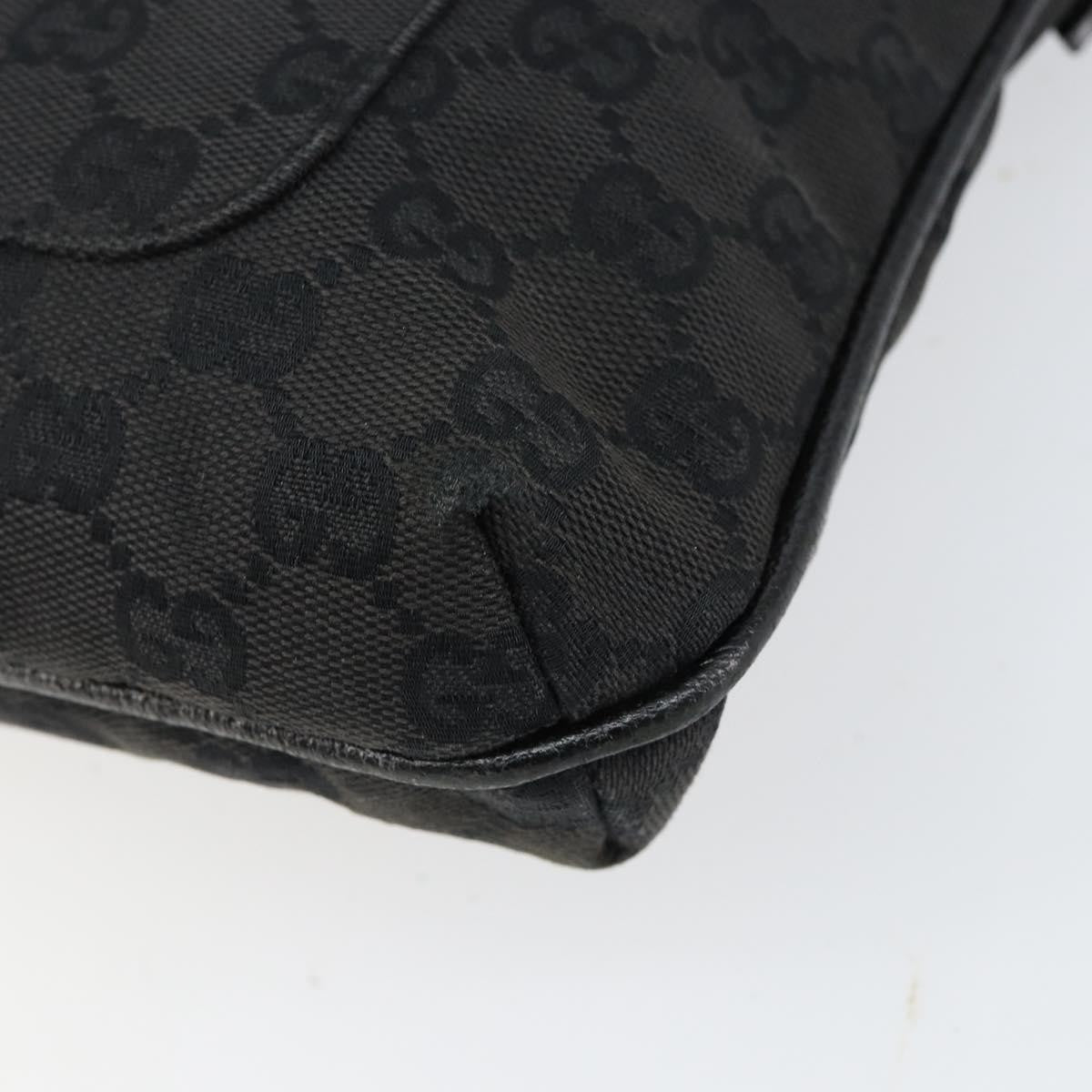 Gucci Vintage Shoulder Bag Monogram Canvas Black Canvas Shoulder Bag Bag (Pre-Owned)