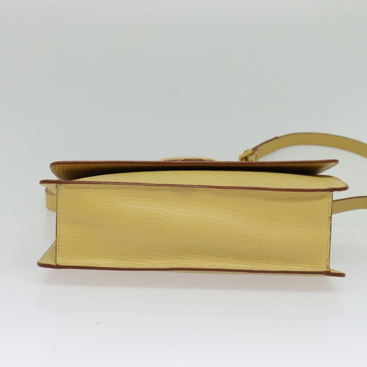 Loewe Barcelona Shoulder Bag Leather Yellow Leather Bag (Pre-Owned)