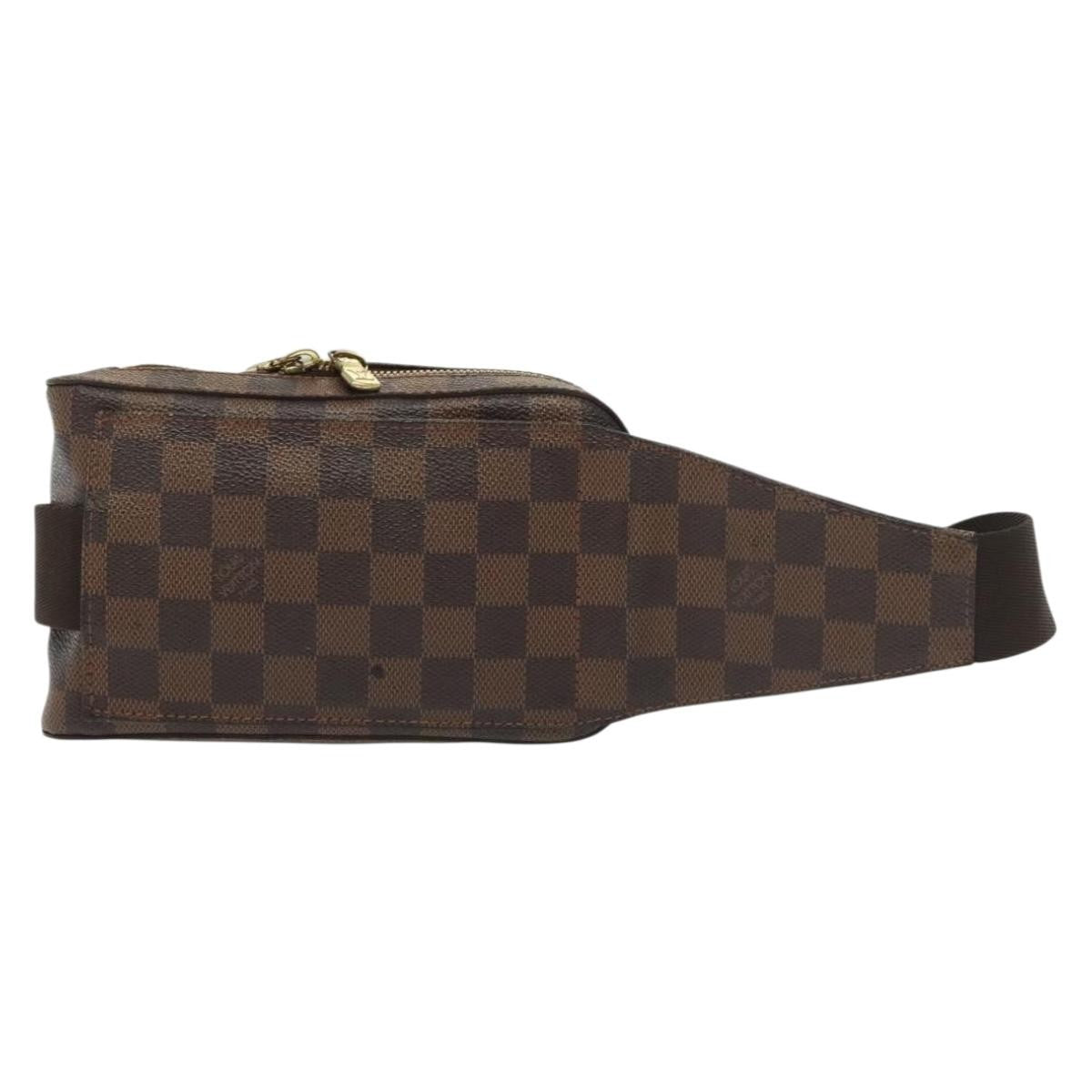 Louis Vuitton Geronimos Waist Bag Damier Brown Canvas Clutche & Pouche Bag (Pre-Owned)