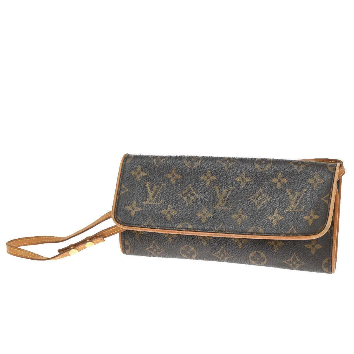 Louis Vuitton Twin Handbag Monogram Canvas Brown Canvas Clutche & Pouche Bag (Pre-Owned)
