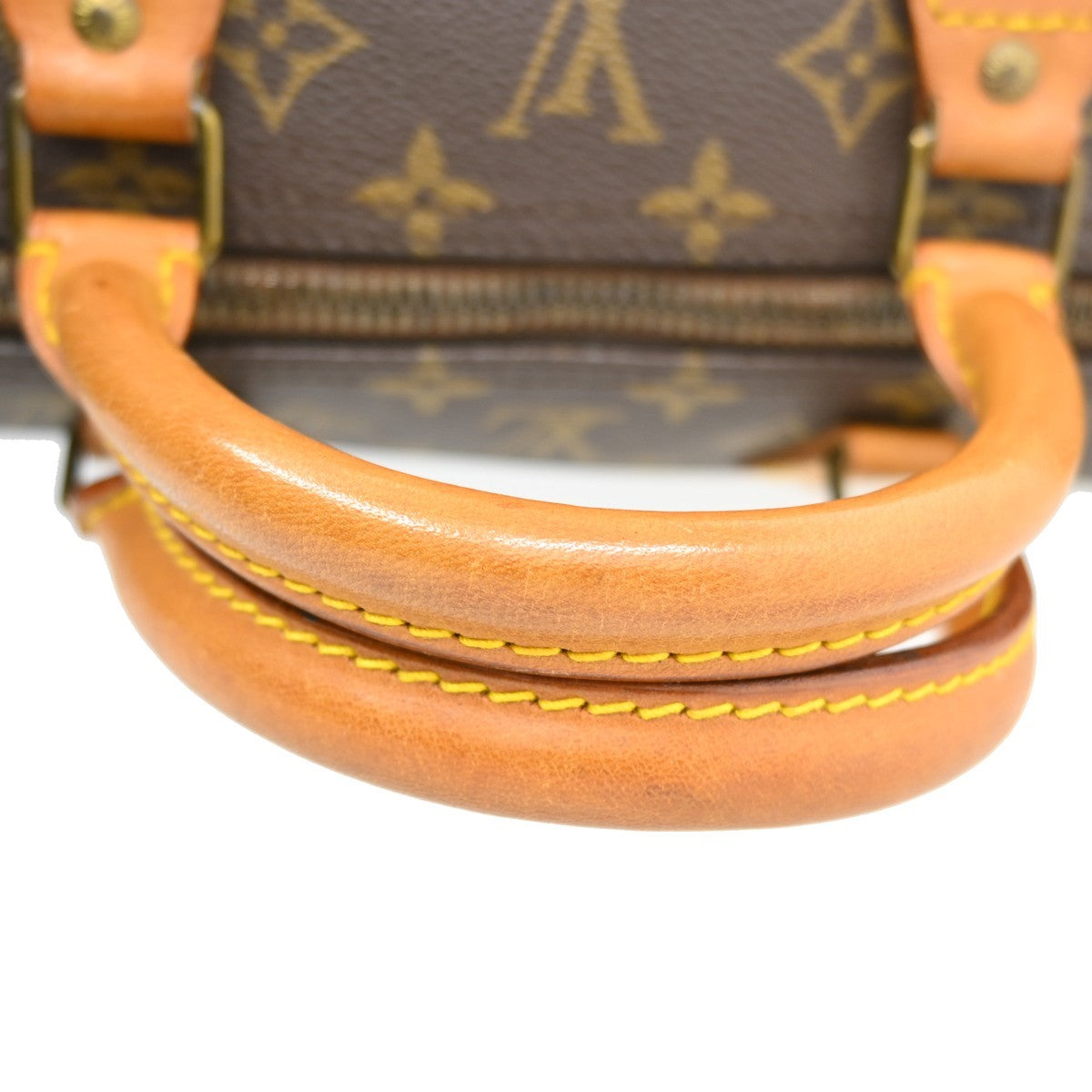 Louis Vuitton Speedy Handbag Monogram Canvas Brown Canvas Handbag (Pre-Owned)