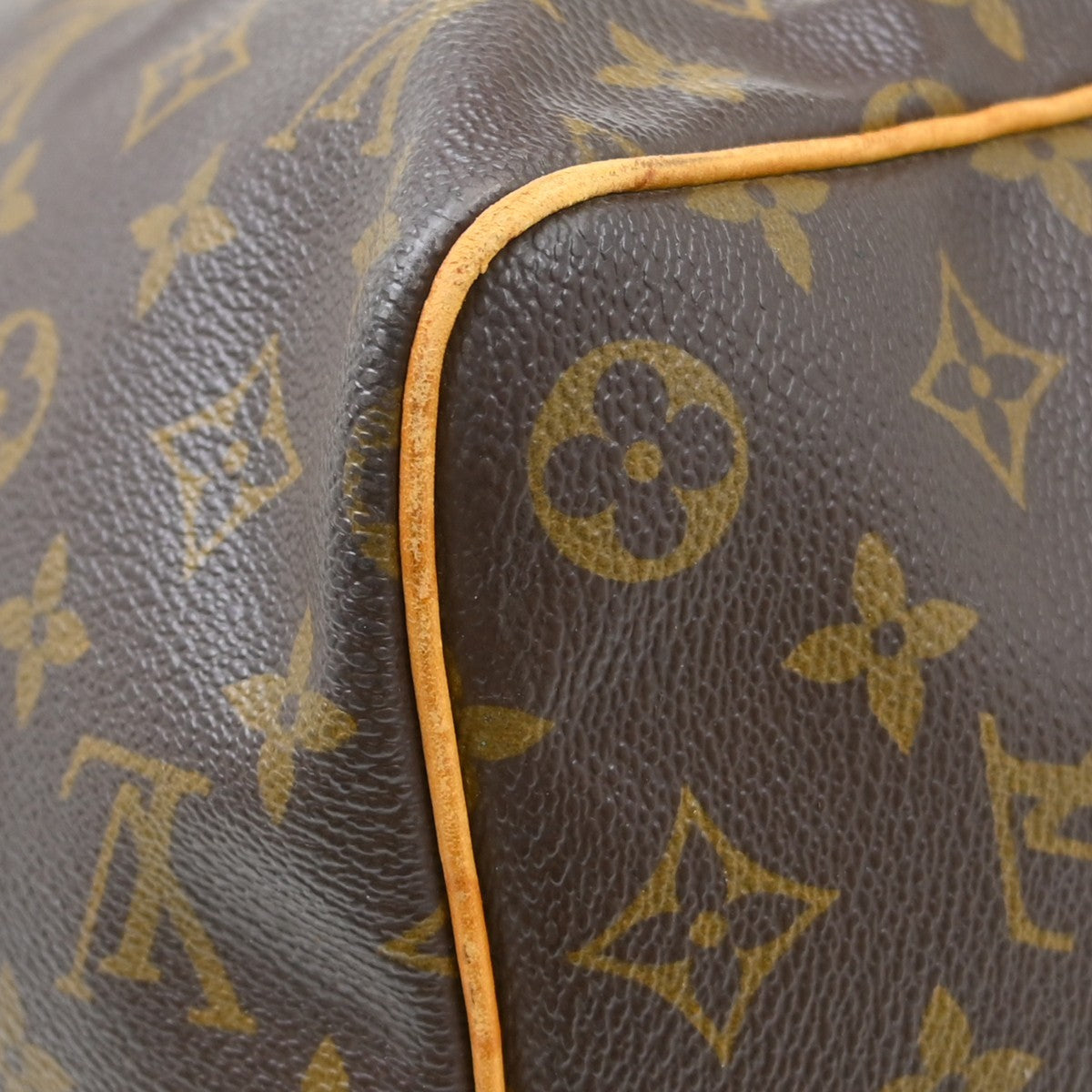 Louis Vuitton Keepall Bag Monogram Canvas Brown Canvas Travel Bag Bag (Pre-Owned)