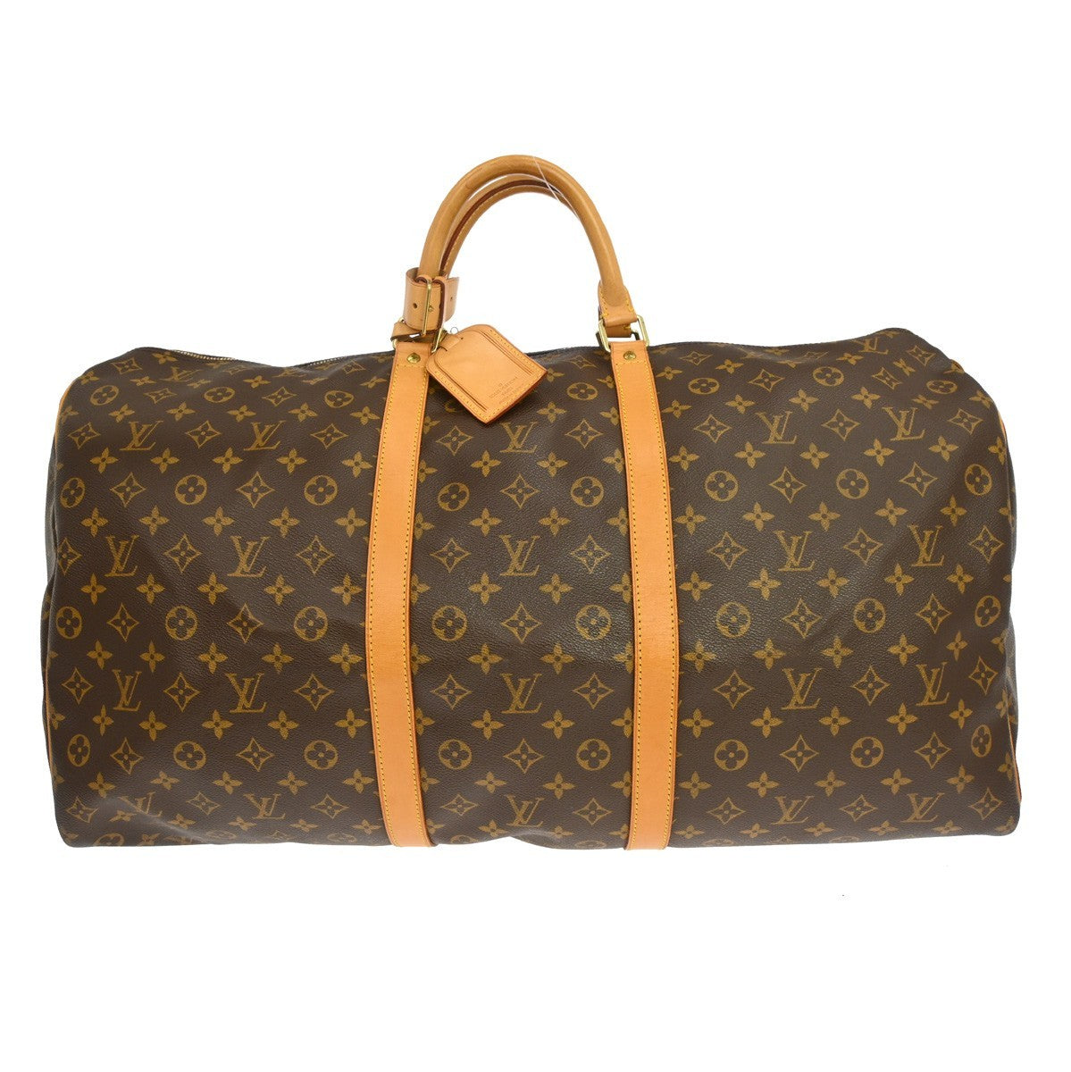 Louis Vuitton Keepall Bag Monogram Canvas Brown Canvas Travel Bag Bag (Pre-Owned)