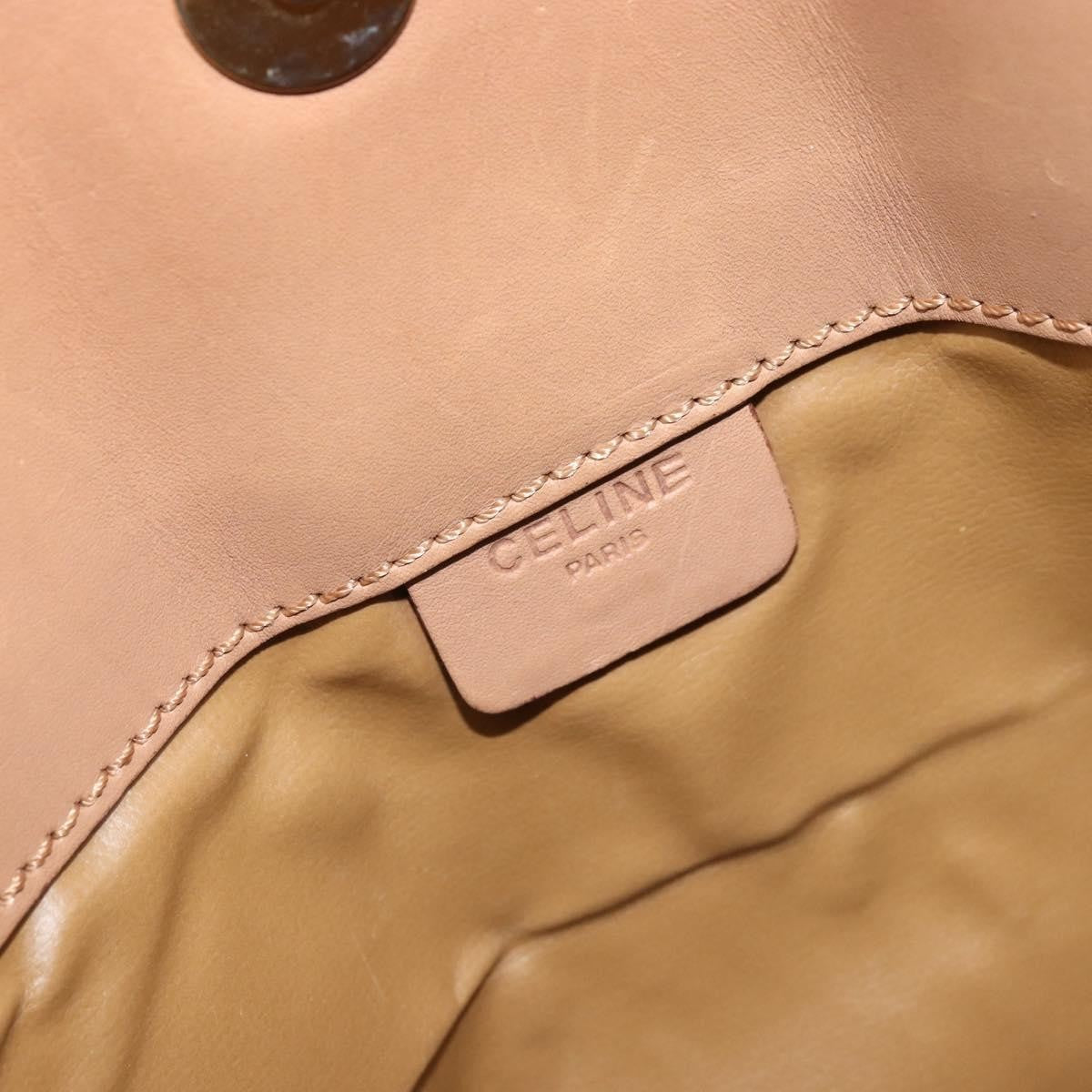 Celine C Macadam Pouch Canvas Beige Pvc Clutche & Pouche Bag (Pre-Owned)