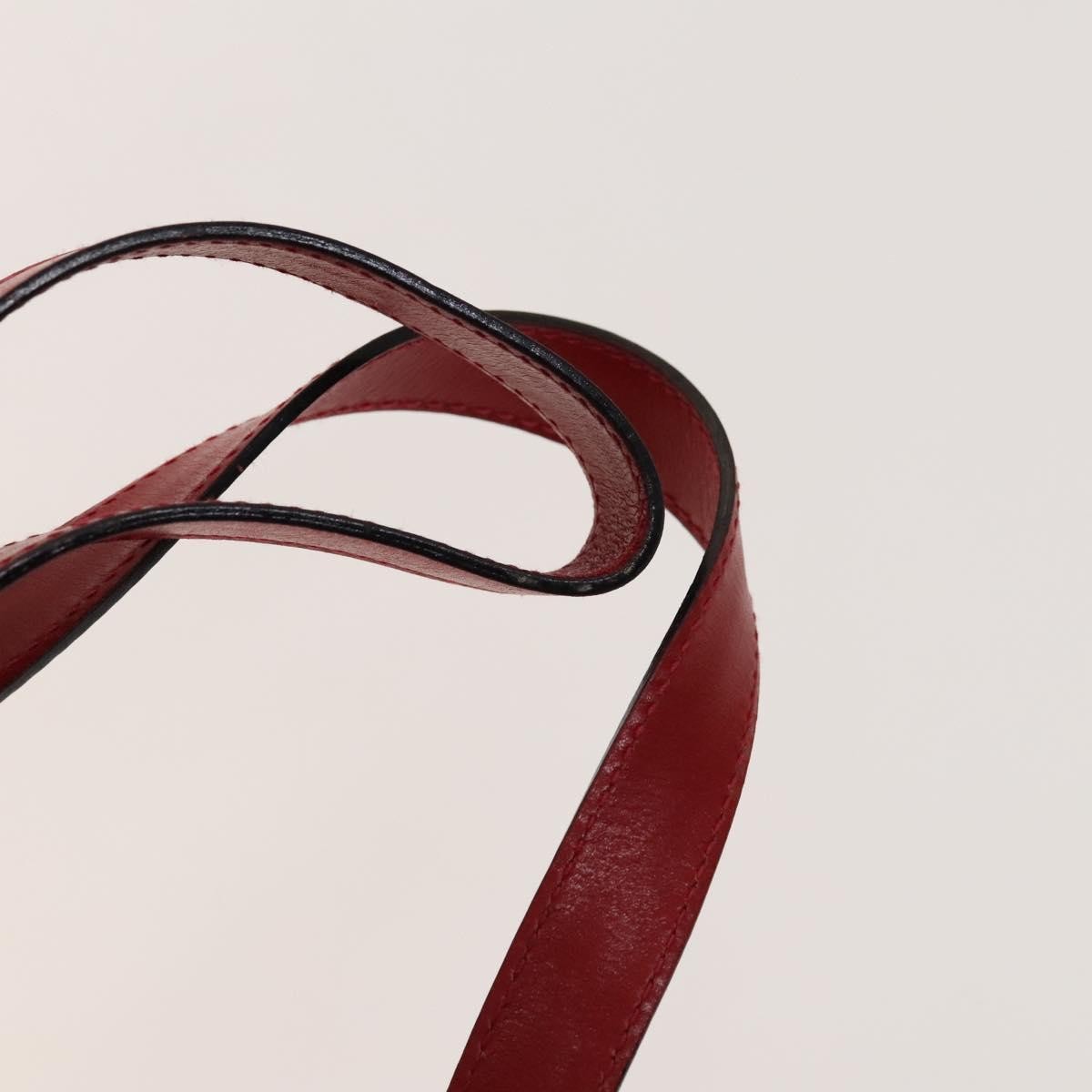 Salvatore Ferragamo Gancini Flap Drawstring Backpack Suede Red Suede Backpack Bag (Pre-Owned)