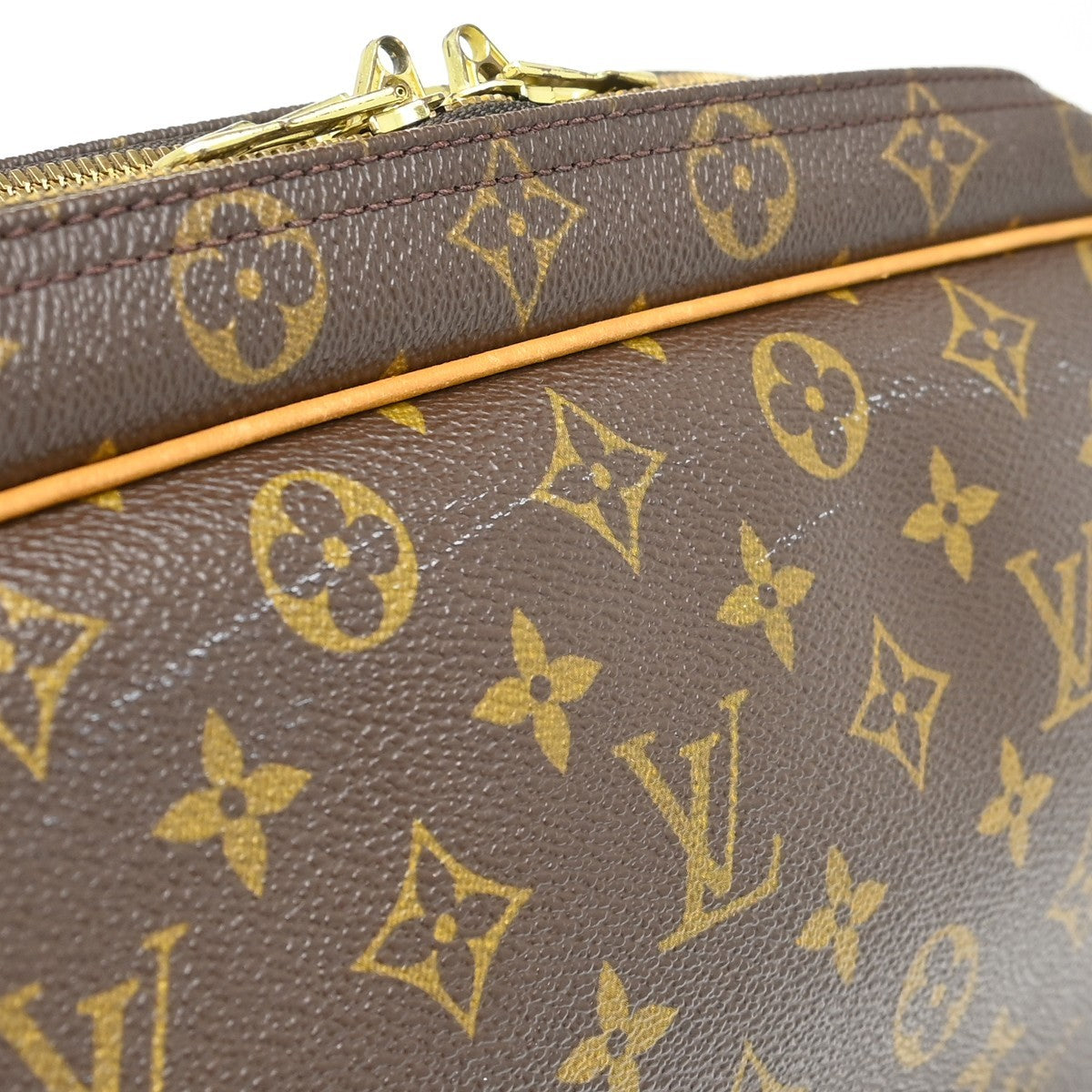 Louis Vuitton Reporter Bag Monogram Canvas Brown Canvas Shoulder Bag Bag (Pre-Owned)