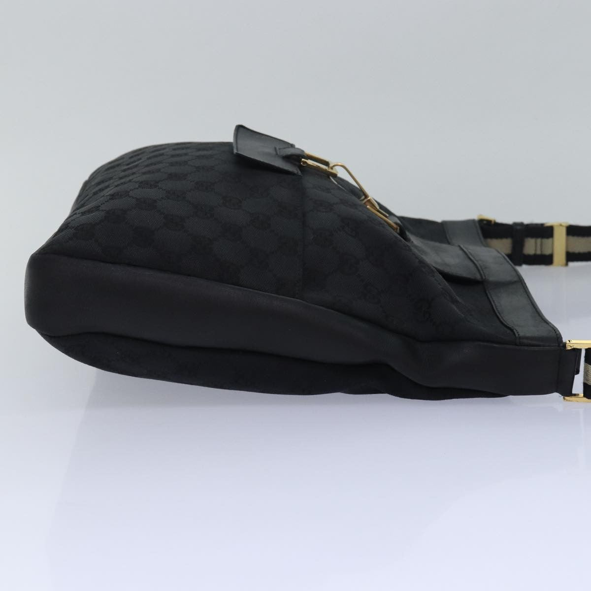 Gucci Vintage Jackie Shoulder Bag Canvas And Leather Multicolour Canvas Shoulder Bag Bag (Pre-Owned)