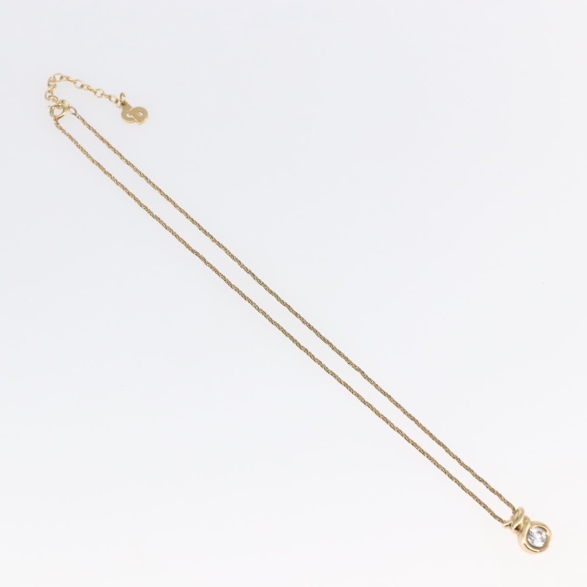 Christian Dior Cd Pendant Necklace Metal Gold Metal Jewelry (Pre-Owned)