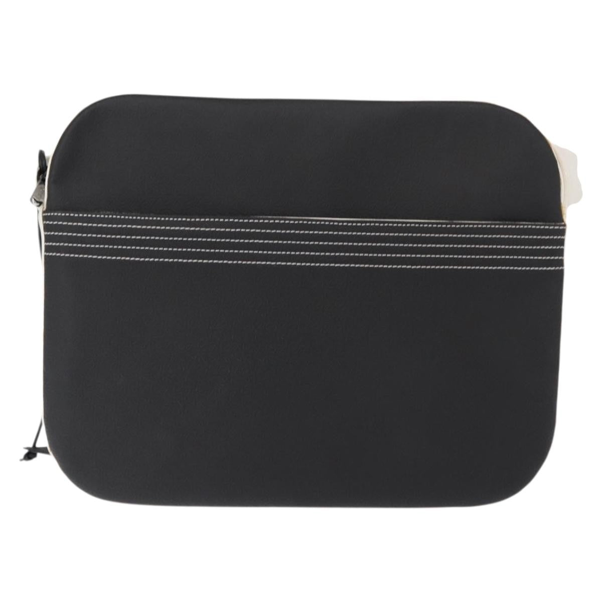 Loewe Anagram Shoulder Bag Leather Black Leather Shoulder Bag Bag (Pre-Owned)