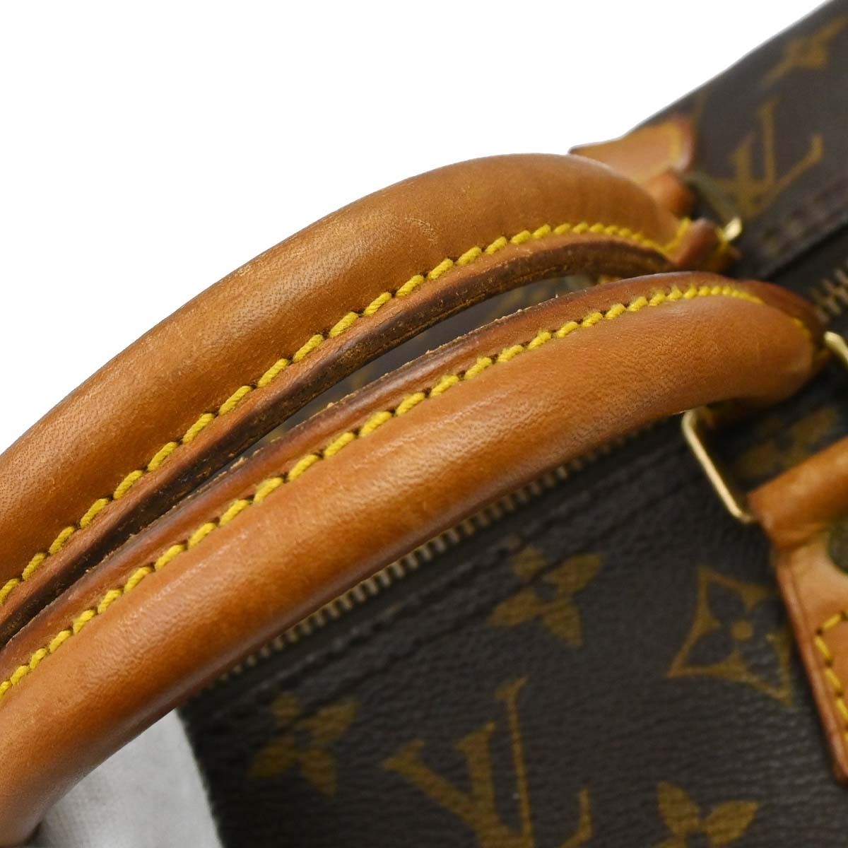 Louis Vuitton Speedy Handbag Monogram Canvas Brown Canvas Handbag (Pre-Owned)