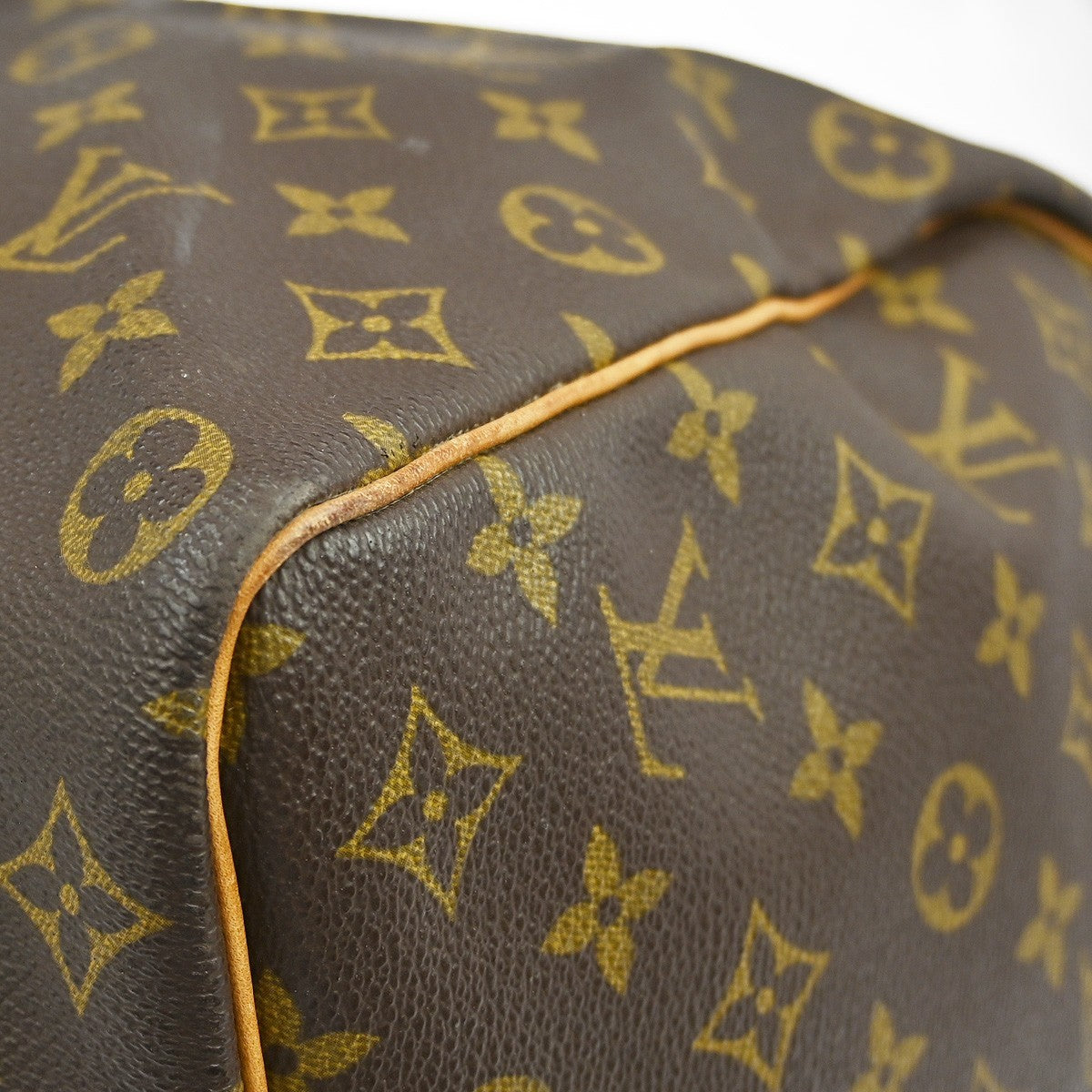 Louis Vuitton Keepall Bag Monogram Canvas Brown Canvas Travel Bag Bag (Pre-Owned)