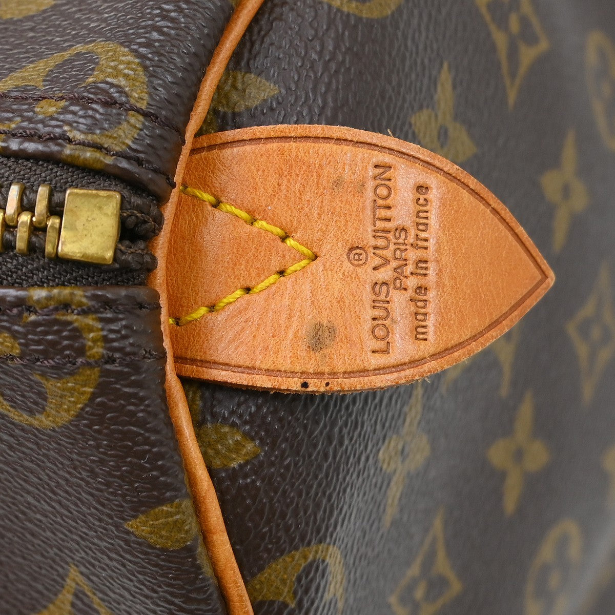 Louis Vuitton Keepall Bag Monogram Canvas Brown Canvas Travel Bag Bag (Pre-Owned)