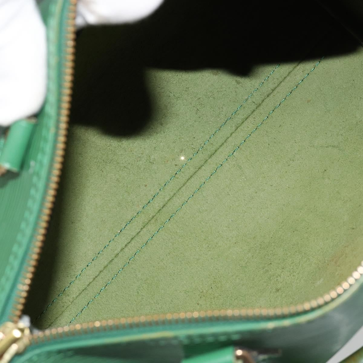 Louis Vuitton Speedy Handbag Epi Leather Green Leather Handbag (Pre-Owned)