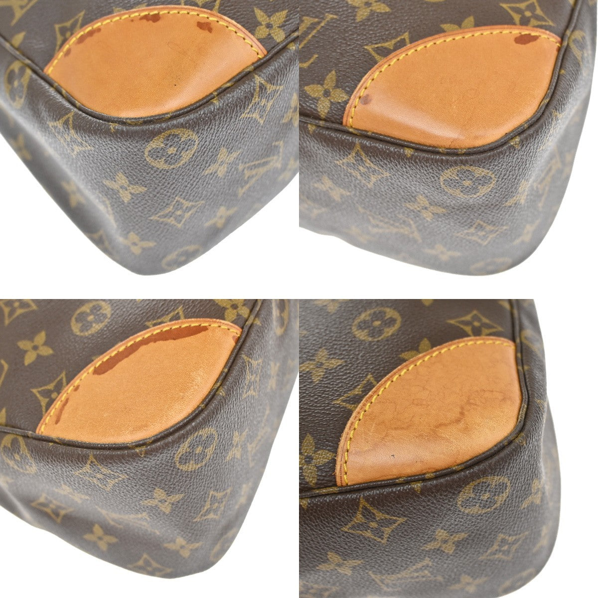 Louis Vuitton Boulogne Handbag Monogram Canvas Brown Canvas Shoulder Bag Bag (Pre-Owned)