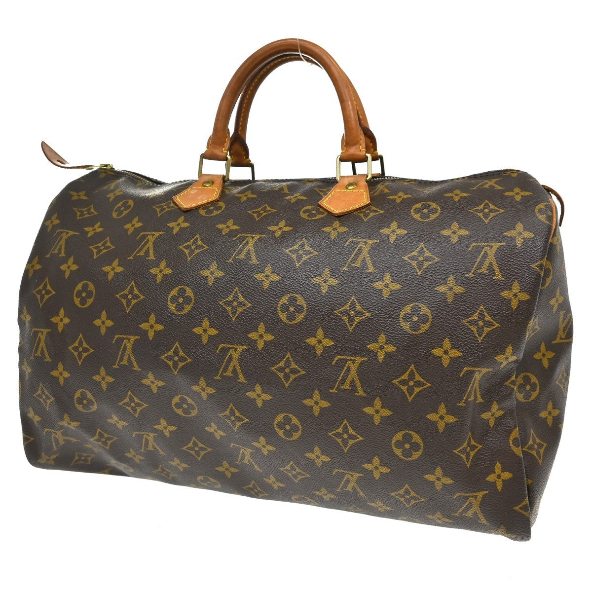 Louis Vuitton Speedy Handbag Monogram Canvas Brown Canvas Handbag (Pre-Owned)