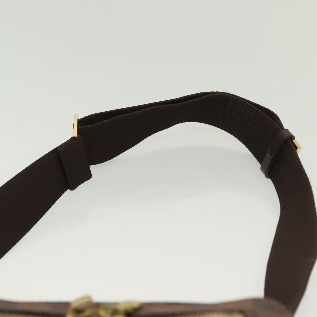 Louis Vuitton Geronimos Waist Bag Damier Brown Canvas Clutche & Pouche Bag (Pre-Owned)
