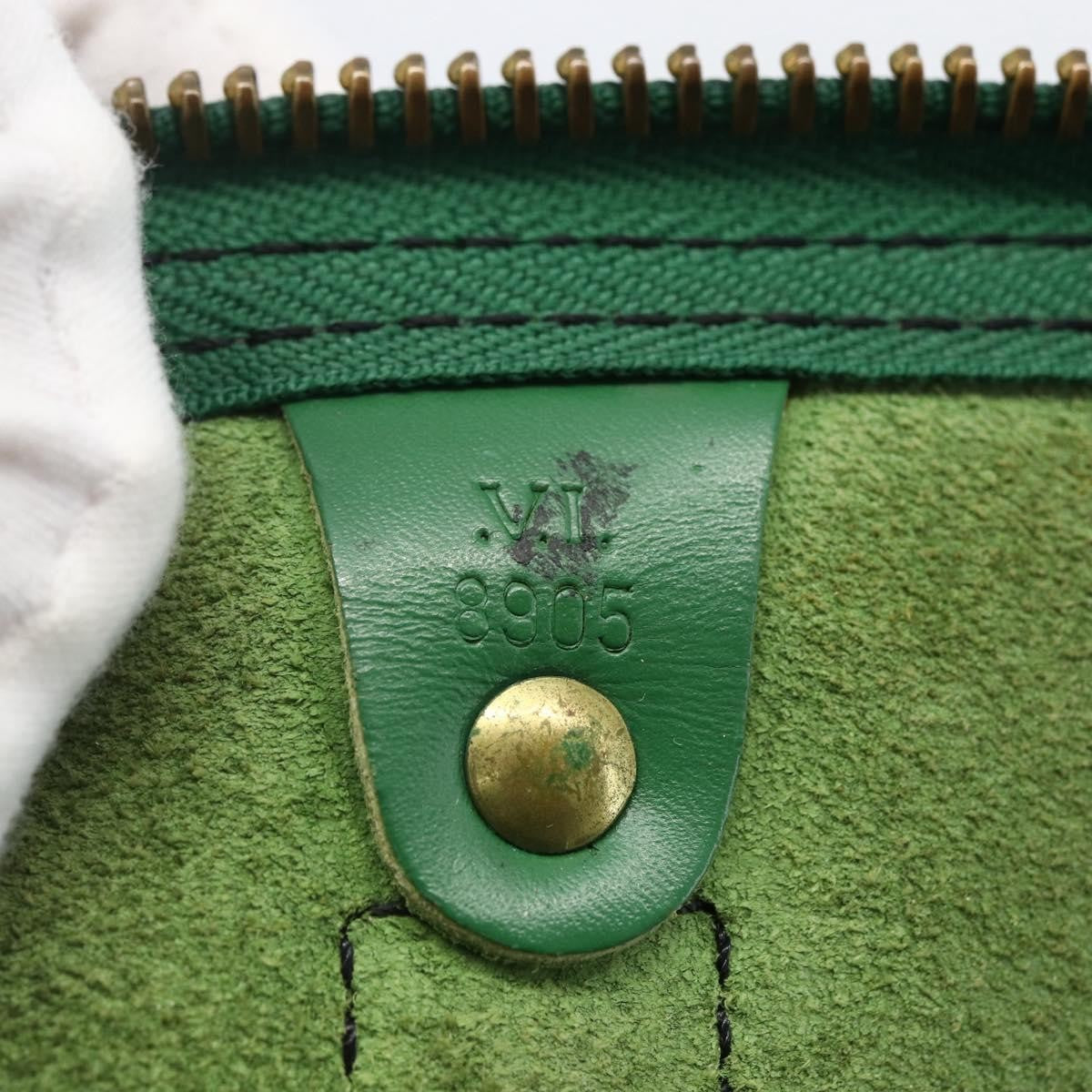Louis Vuitton Keepall Bag Epi Leather Green Leather Travel Bag Bag (Pre-Owned)
