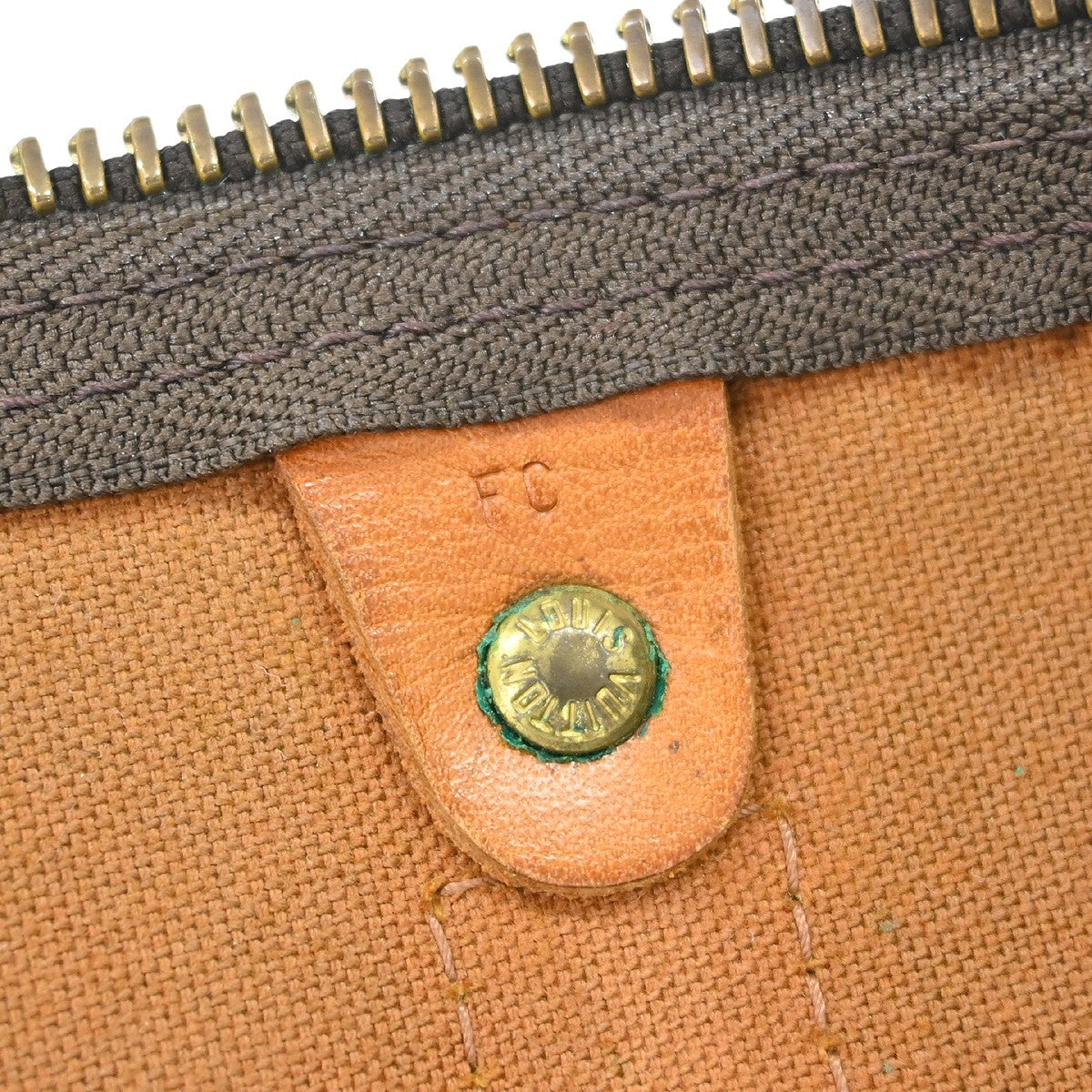 Louis Vuitton Keepall Bag Monogram Canvas Brown Canvas Travel Bag Bag (Pre-Owned)