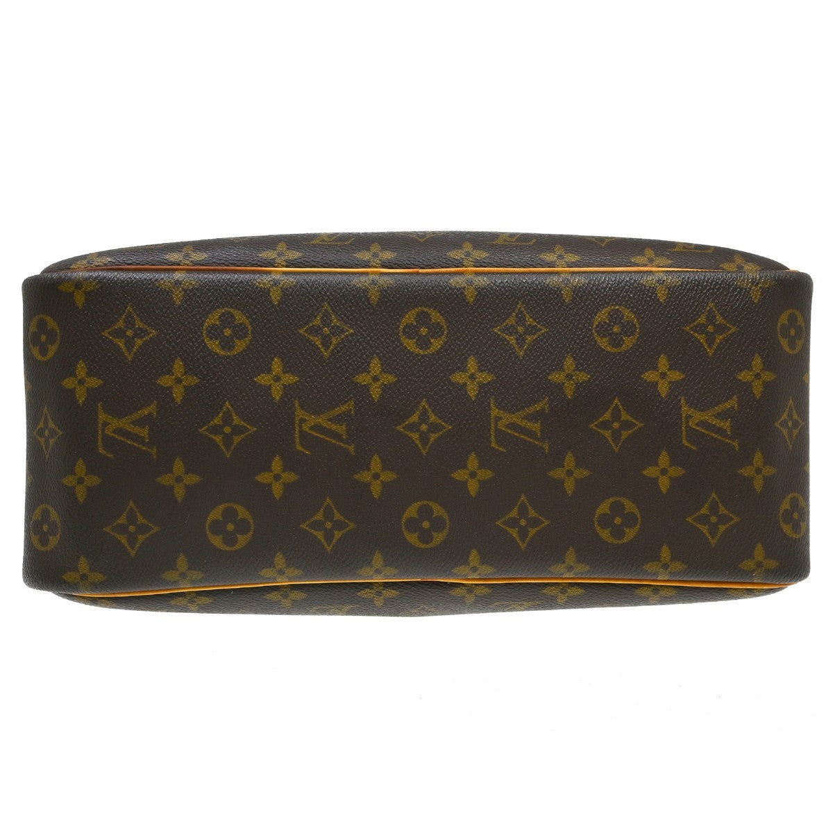 Louis Vuitton Deauville Handbag Monogram Canvas Brown Canvas Handbag (Pre-Owned)
