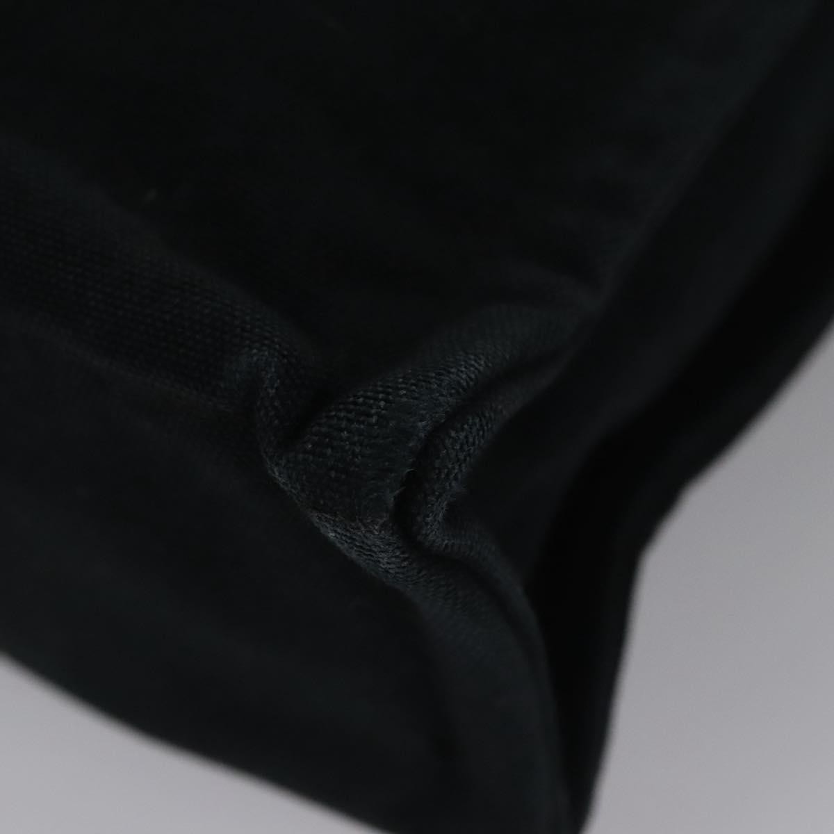Hermes Fourre Tout Tote Canvas Black Canvas Tote Bag Bag (Pre-Owned)