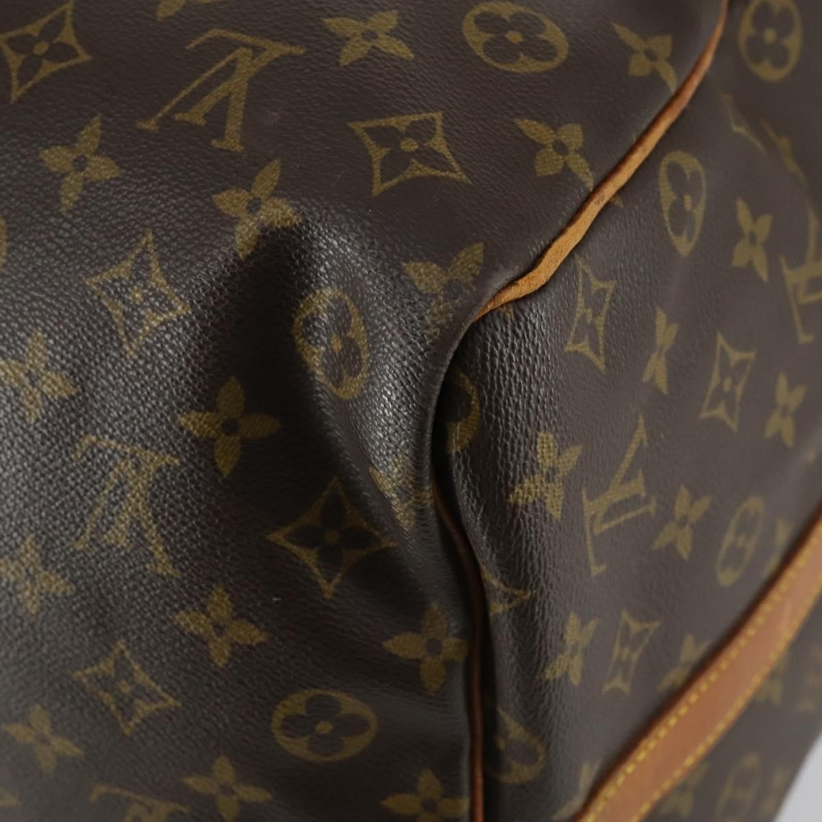 Louis Vuitton Keepall Bandouliere Bag Monogram Canvas Brown Canvas Travel Bag Bag (Pre-Owned)