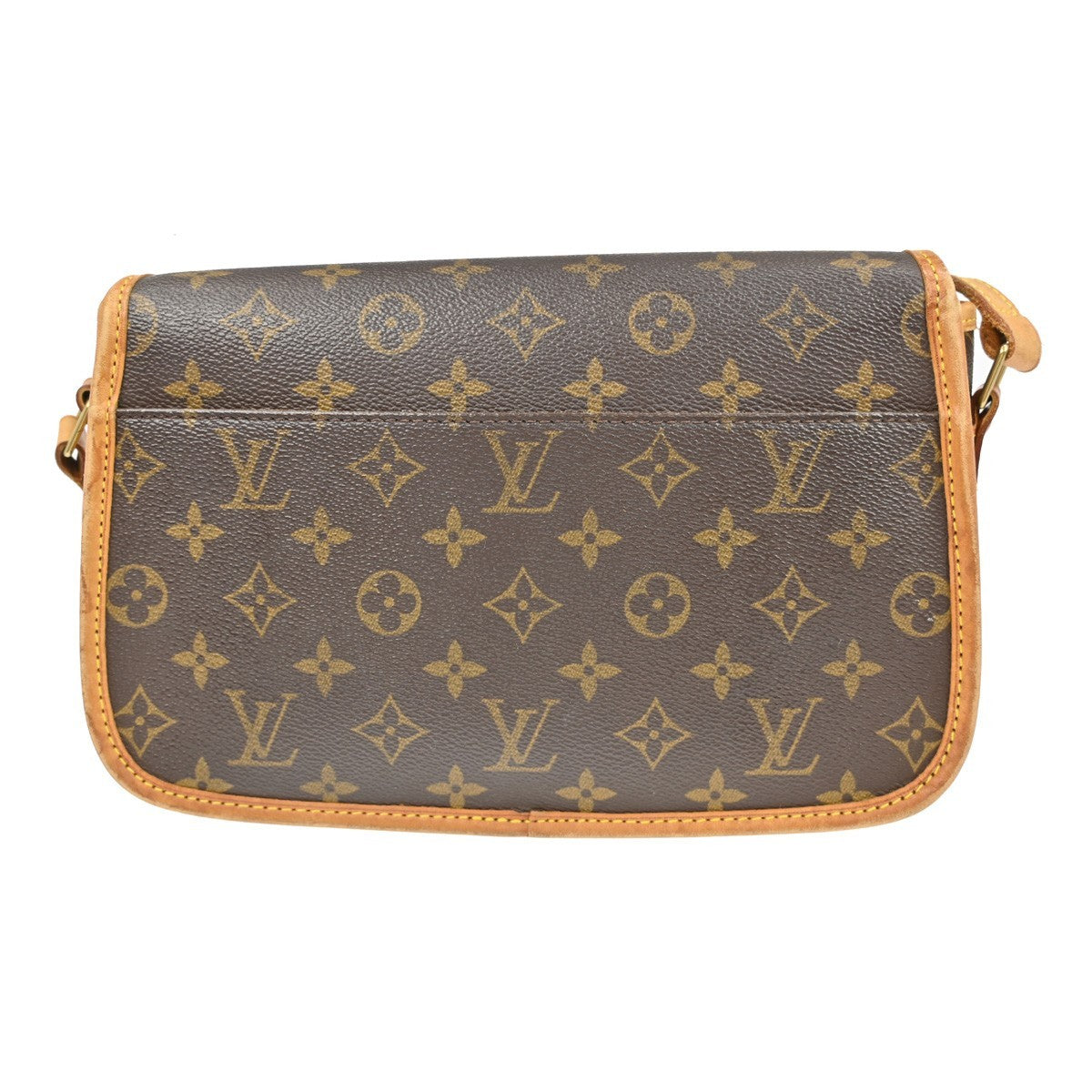 Louis Vuitton Sologne Handbag Monogram Canvas Brown Canvas Shoulder Bag Bag (Pre-Owned)