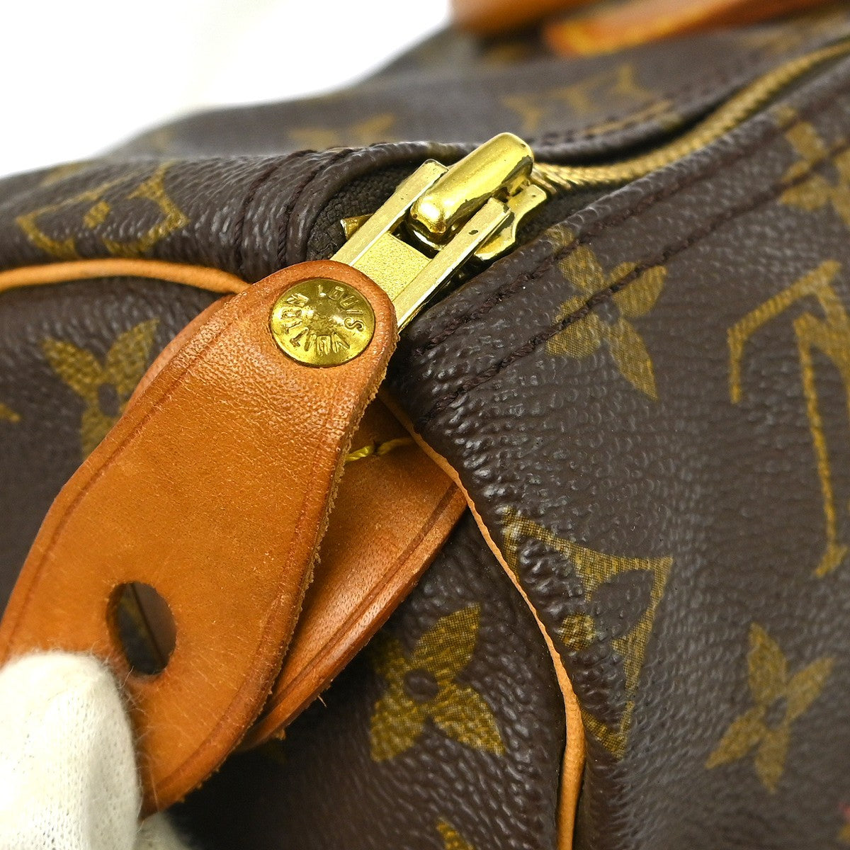 Louis Vuitton Speedy Handbag Monogram Canvas Brown Canvas Handbag (Pre-Owned)