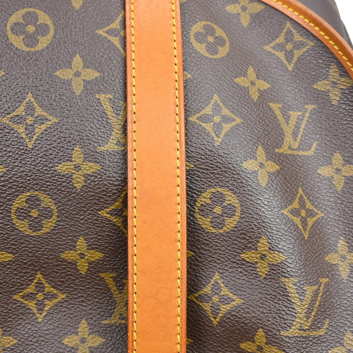Louis Vuitton Saumur Handbag Monogram Canvas Brown Canvas Shoulder Bag Bag (Pre-Owned)
