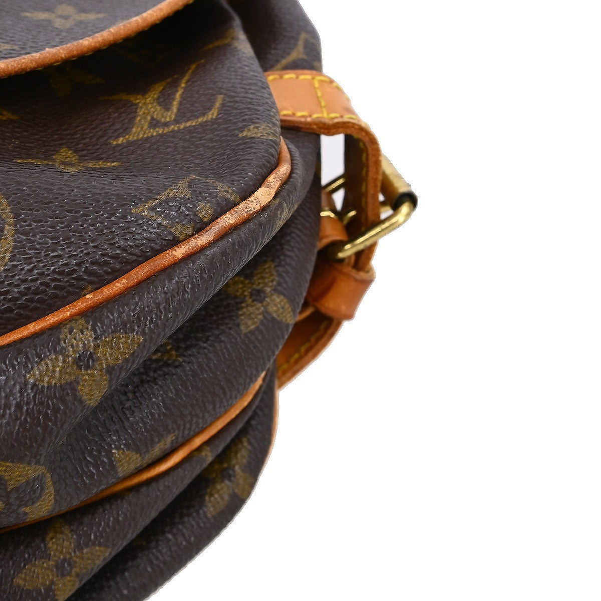 Louis Vuitton Saumur Handbag Monogram Canvas Brown Canvas Shoulder Bag Bag (Pre-Owned)