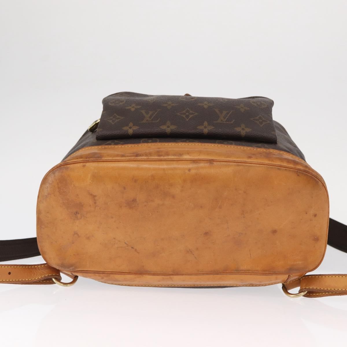 Louis Vuitton Vintage Montsouris Backpack Monogram Canvas Brown Canvas Backpack Bag (Pre-Owned)