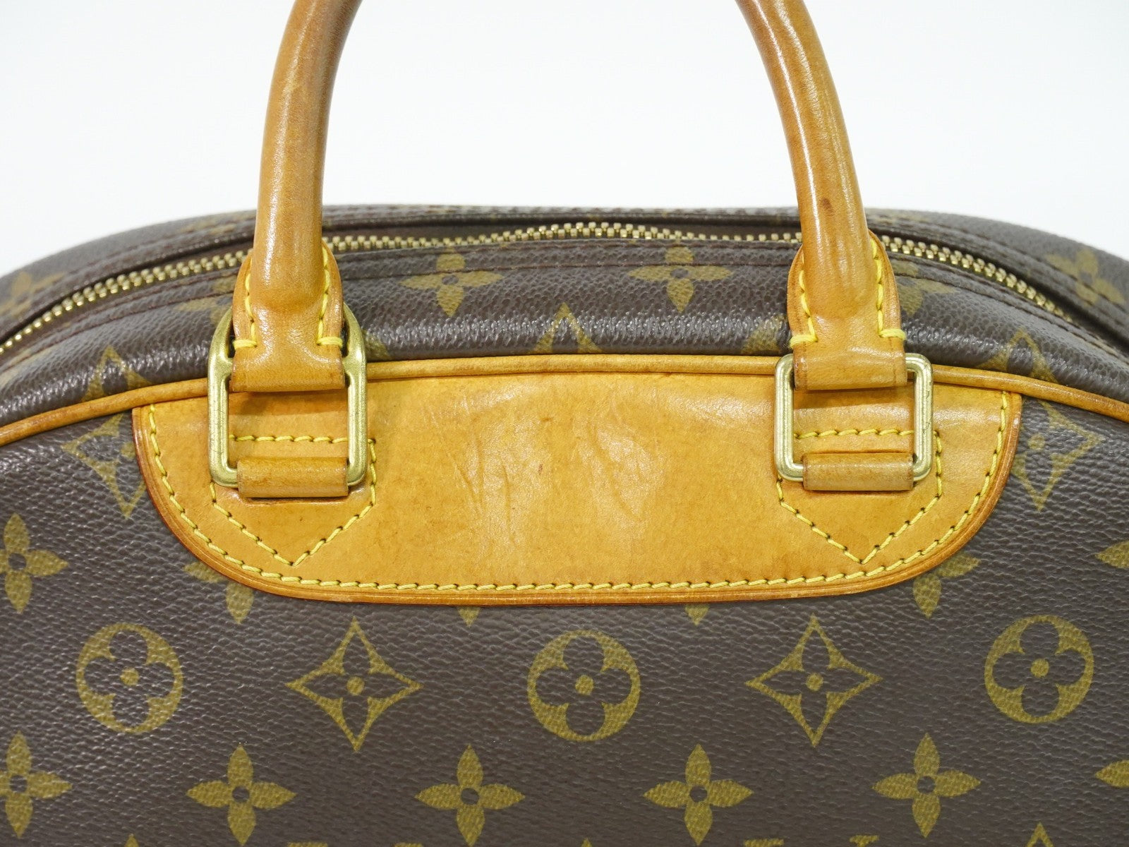 Louis Vuitton Trouville Handbag Monogram Canvas Brown Canvas Handbag (Pre-Owned)