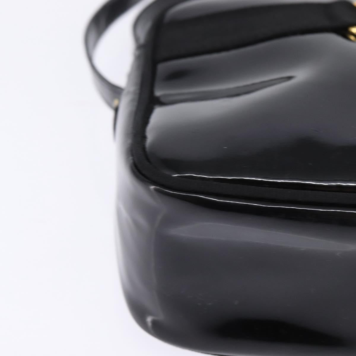 Salvatore Ferragamo Vara Bow Camera Shoulder Bag Patent Leather Black Patent_Leather Shoulder Bag Bag (Pre-Owned)