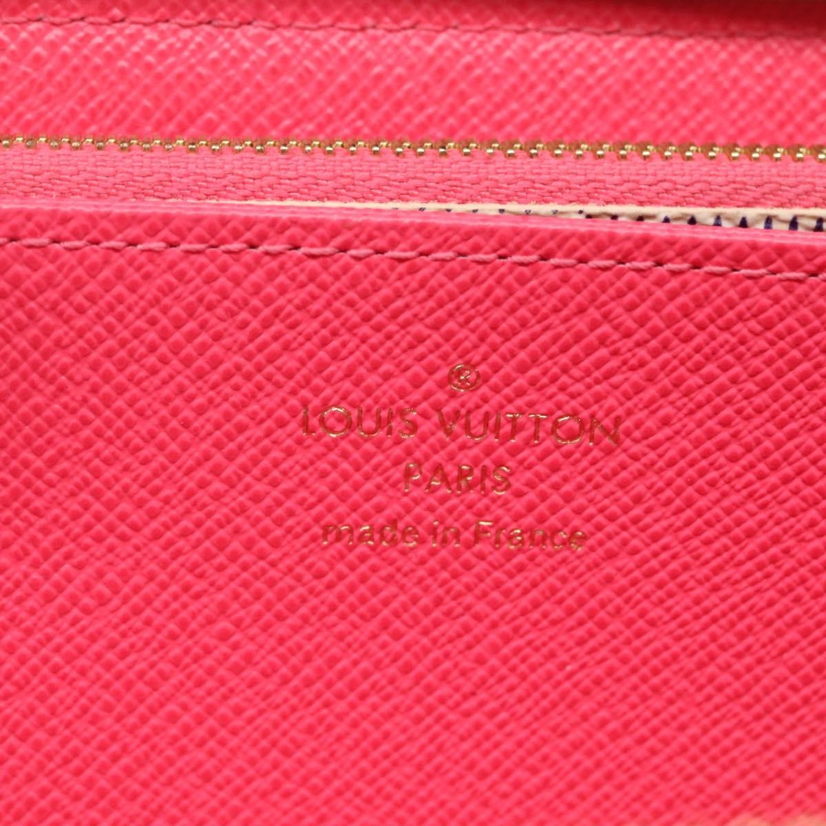 Louis Vuitton Porte-Monnaie Zippy Wallet Damier Azur Vivienne White Canvas Wallets Accessory (Pre-Owned)