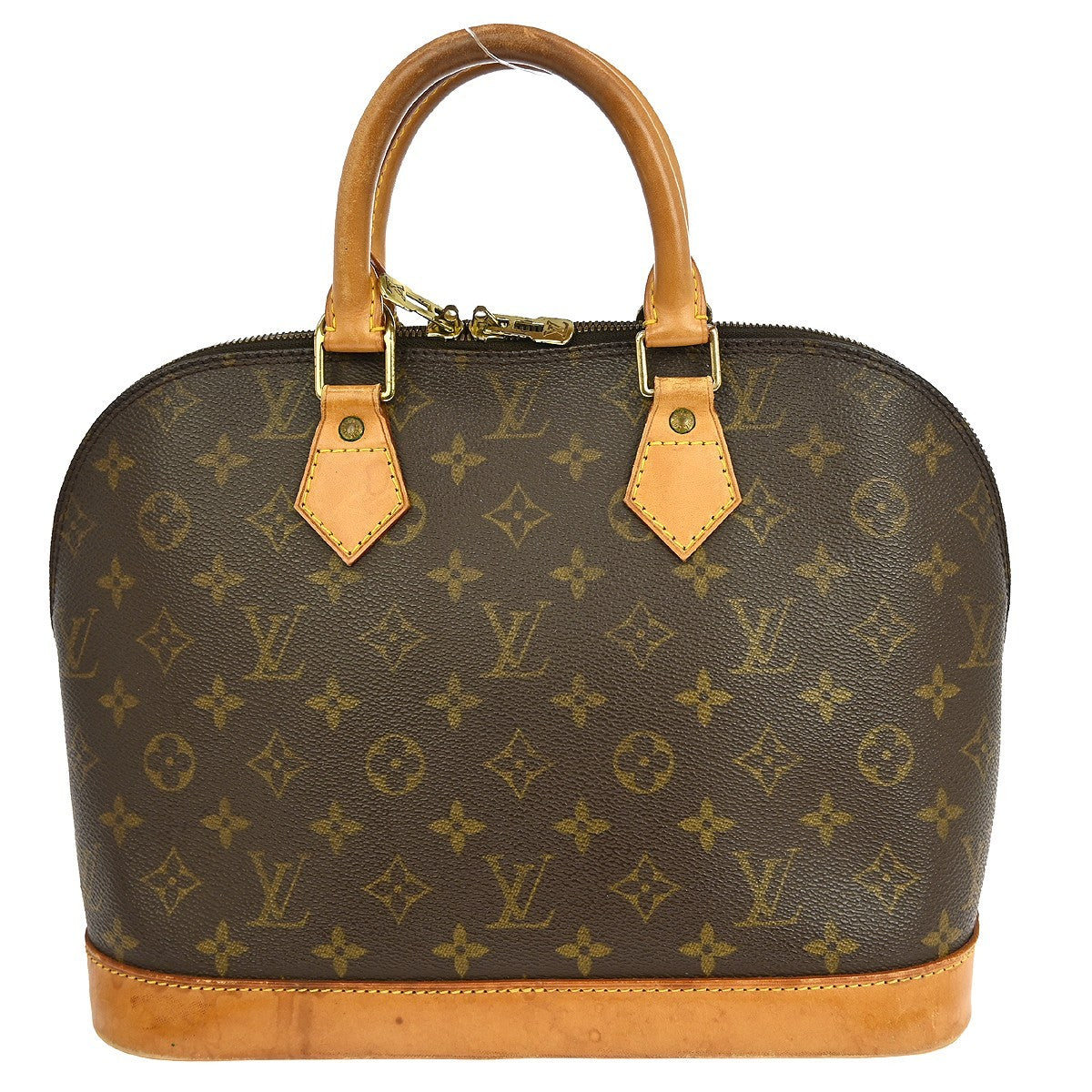 Louis Vuitton Alma Handbag Monogram Canvas Brown Canvas Handbag (Pre-Owned)
