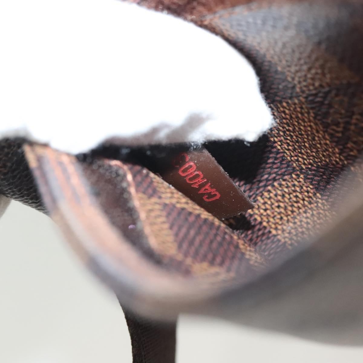 Louis Vuitton Geronimos Waist Bag Damier Brown Canvas Clutche & Pouche Bag (Pre-Owned)