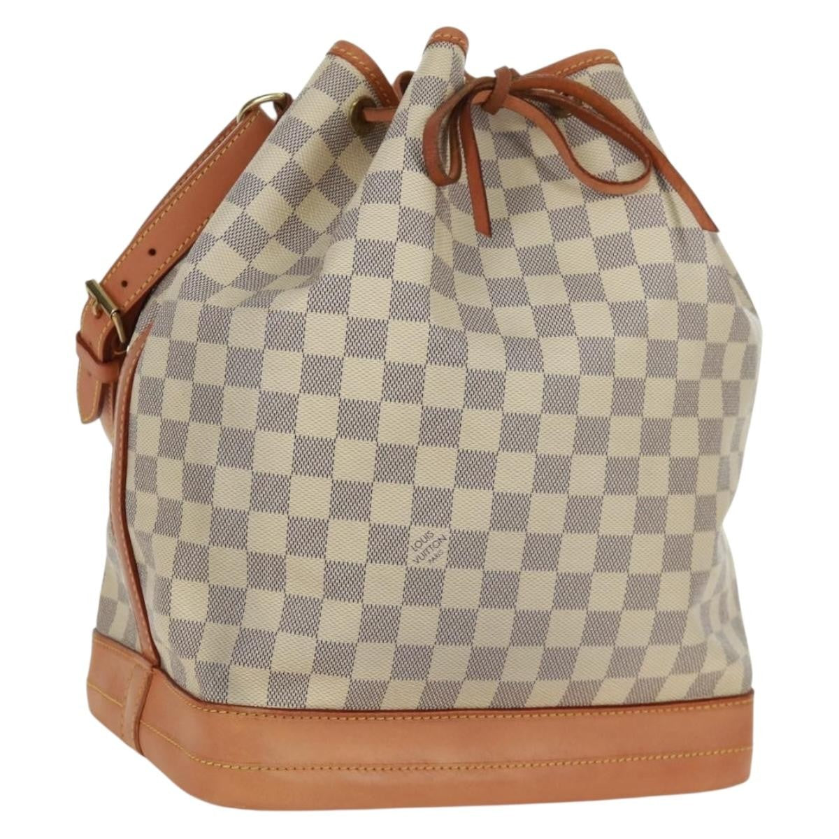 Louis Vuitton Noe Handbag Damier Beige Canvas Shoulder Bag Bag (Pre-Owned)