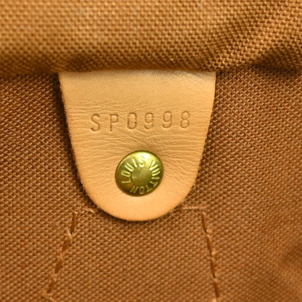 Louis Vuitton Speedy Handbag Monogram Canvas Brown Canvas Handbag (Pre-Owned)
