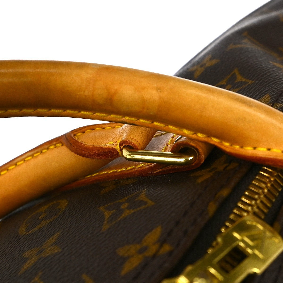 Louis Vuitton Keepall Bandouliere Bag Monogram Canvas Brown Canvas Travel Bag Bag (Pre-Owned)