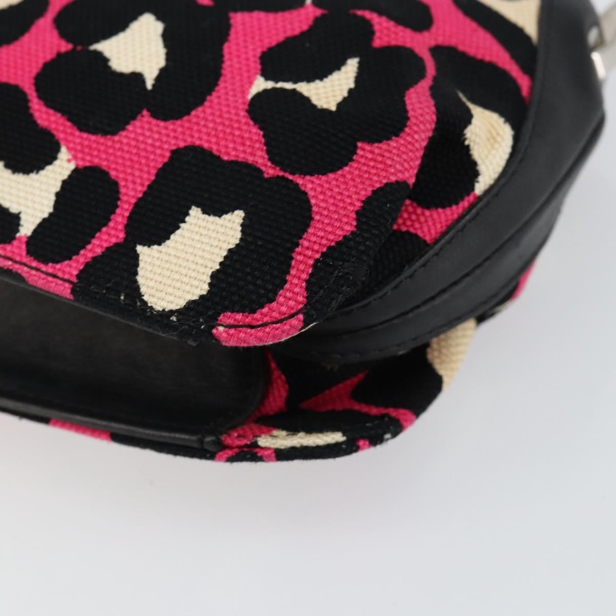 Bottega Veneta Vintage Shoulder Bag Canvas Pink Canvas Shoulder Bag Bag (Pre-Owned)