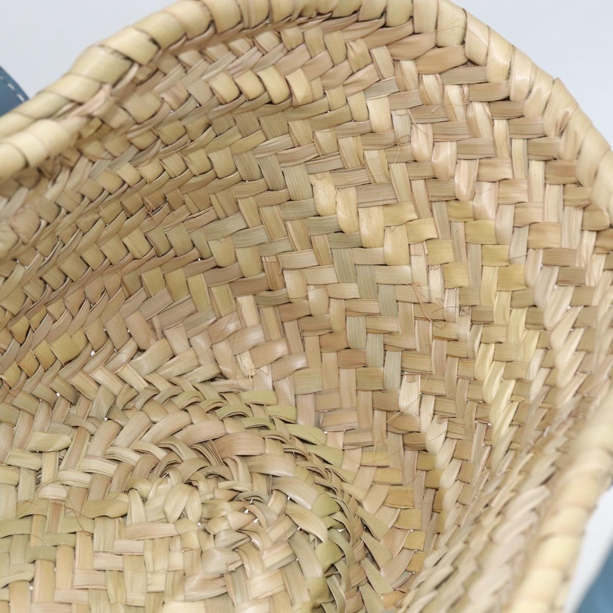 Chloe Marcie Basket Bag Raffia Beige Wicker Tote Bag Bag (Pre-Owned)