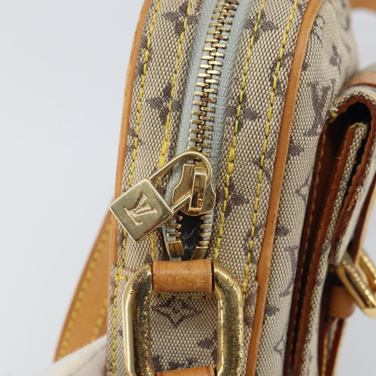 Louis Vuitton Juliette Crossbody Bag Mini Lin Blue Canvas Shoulder Bag Bag (Pre-Owned)