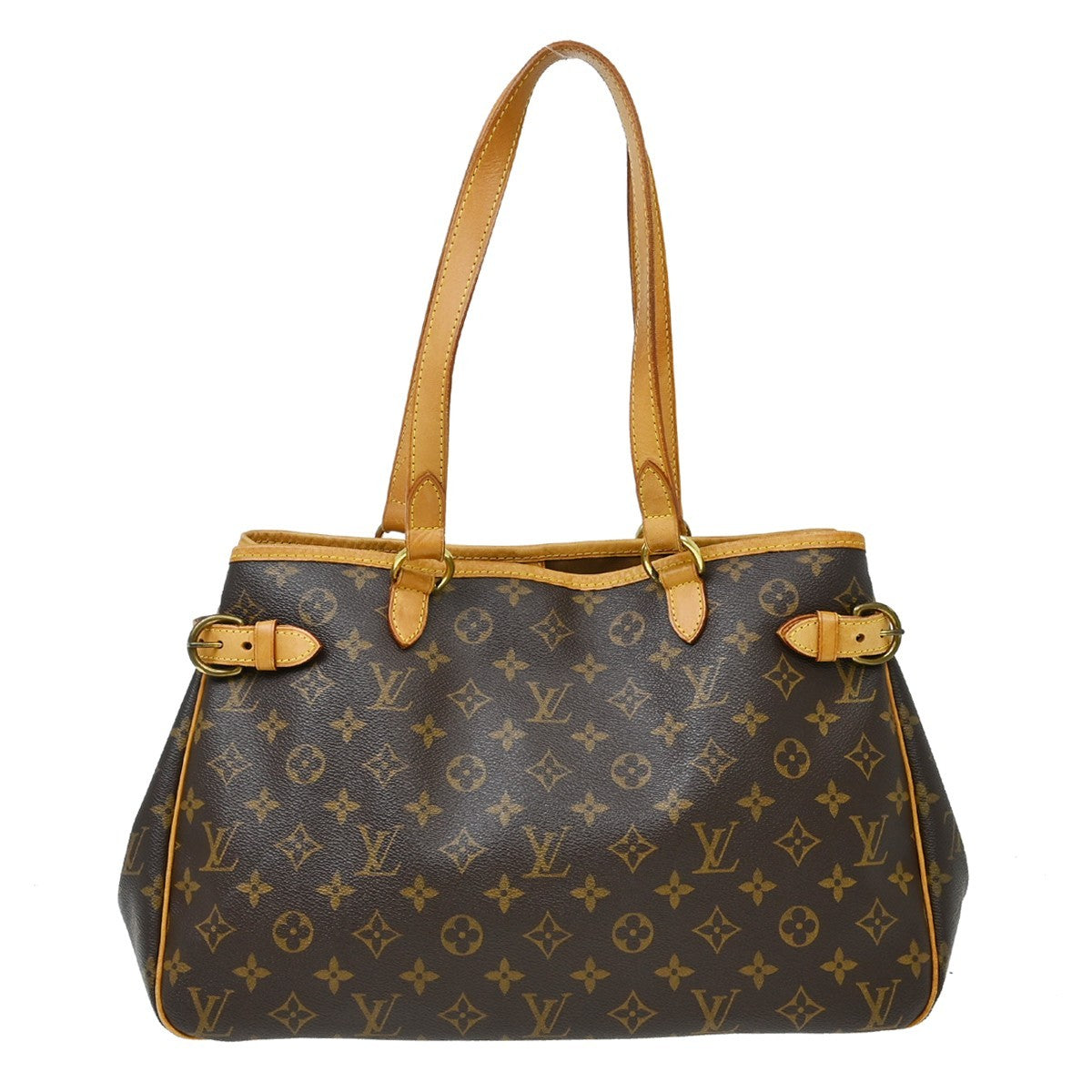 Louis Vuitton Batignolles Handbag Monogram Canvas Brown Canvas Shoulder Bag Bag (Pre-Owned)
