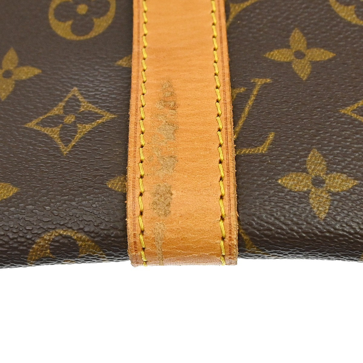 Louis Vuitton Keepall Bag Monogram Canvas Brown Canvas Travel Bag Bag (Pre-Owned)