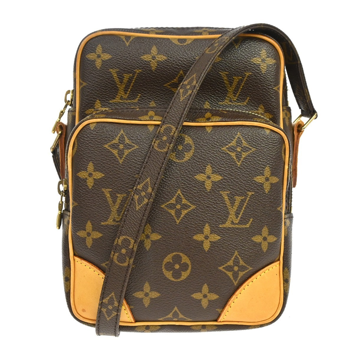 Louis Vuitton Amazone Bag Monogram Canvas Brown Canvas Crossbody Bag Bag (Pre-Owned)