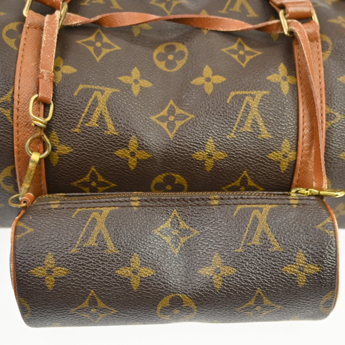 Louis Vuitton Papillon Handbag Monogram Canvas Brown Canvas Handbag (Pre-Owned)